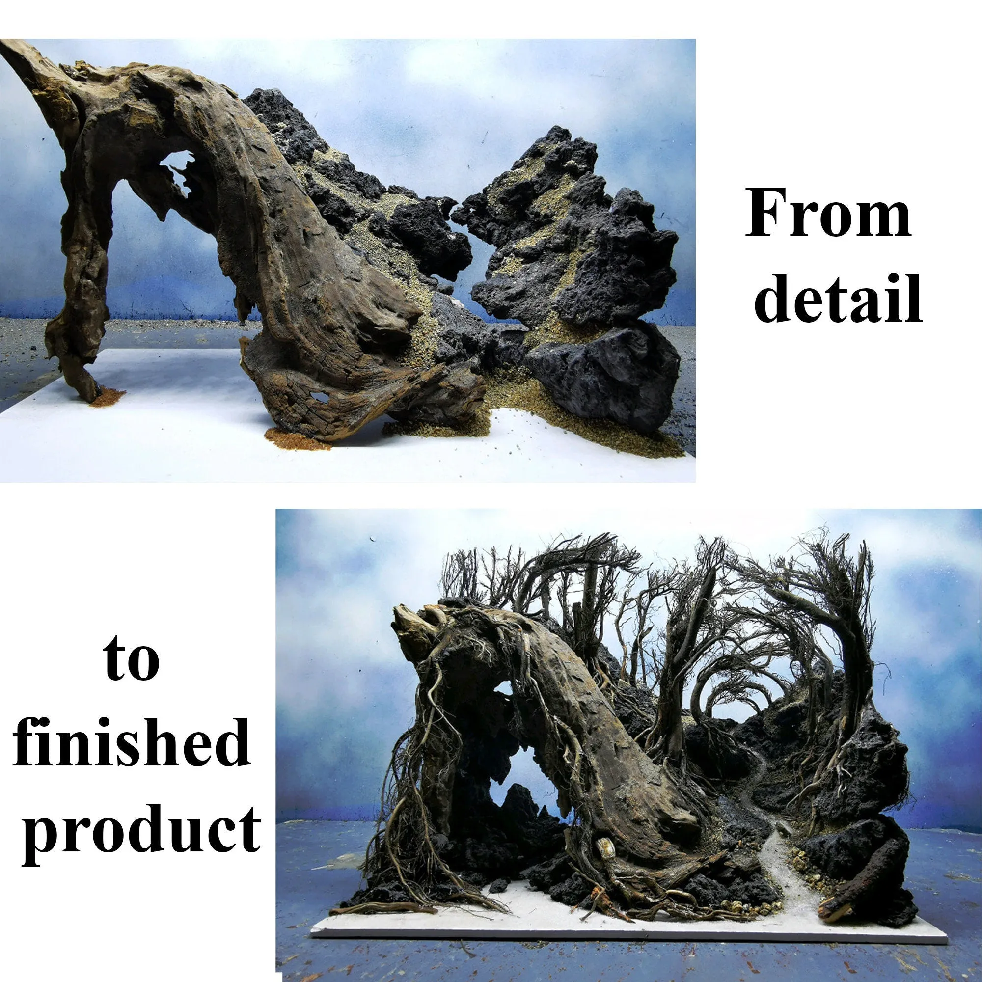 Aquarium Driftwood & Hardscape Rock Cave