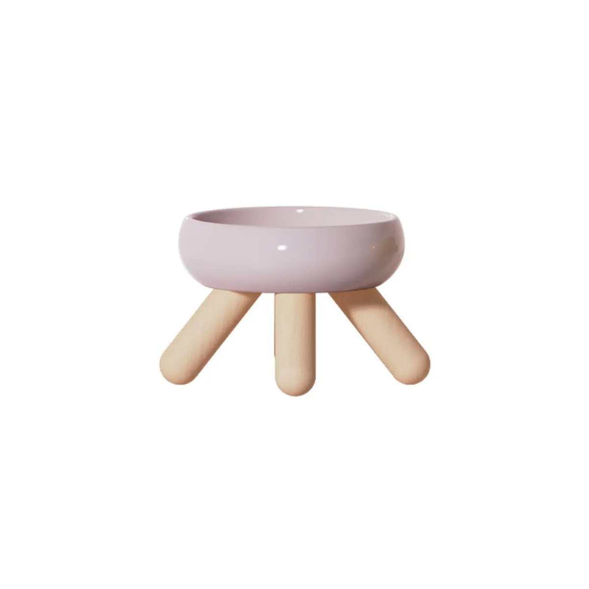 Injoya Gulu Pink Pet Food Bowl 17.4 cm