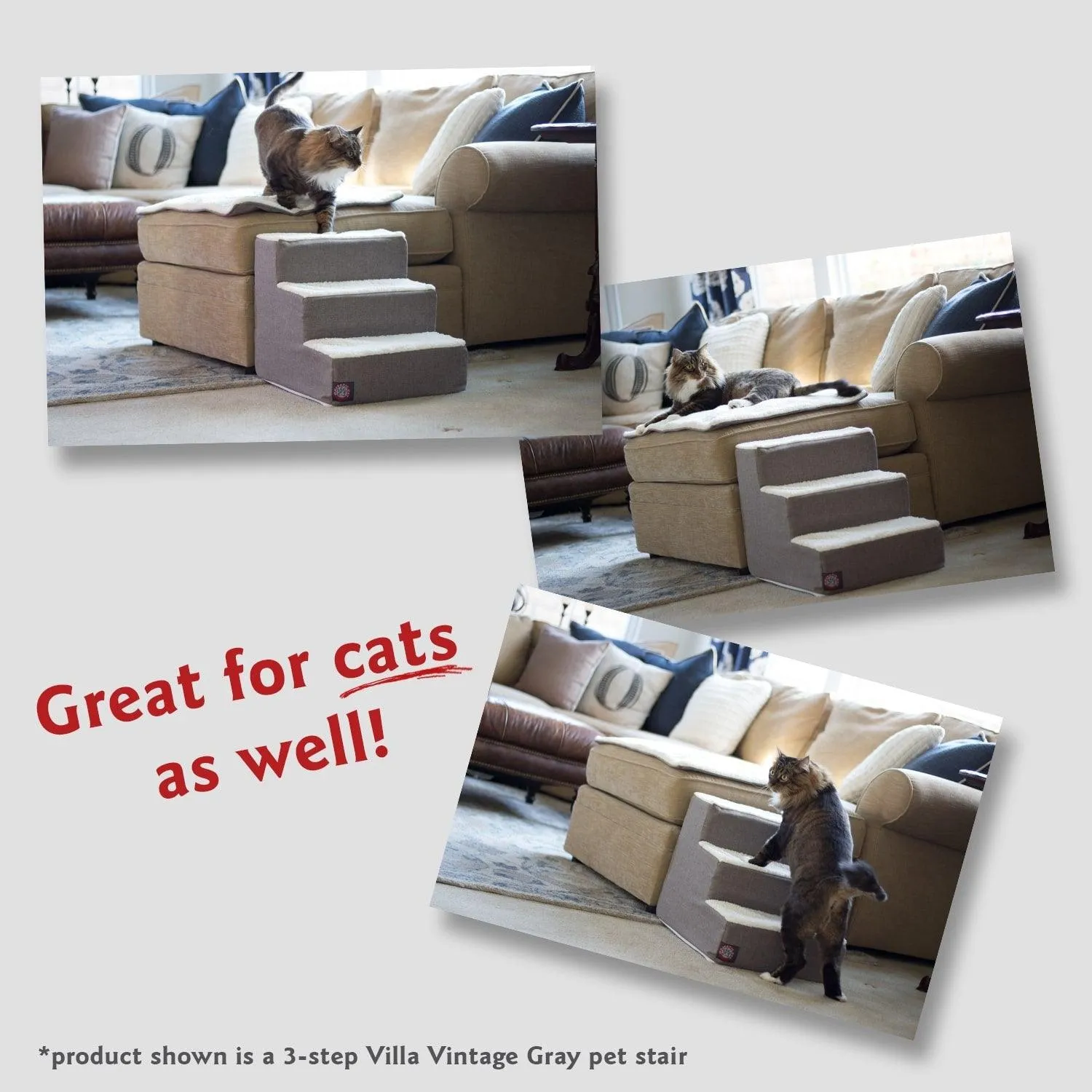 Palette Heathered 4 Steps Pet Stairs